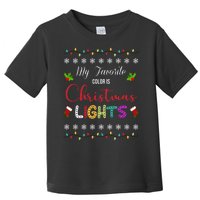 My Favorite Color Is Christmas Lights Toddler T-Shirt