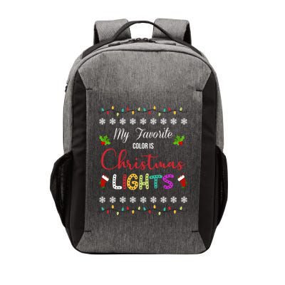My Favorite Color Is Christmas Lights Vector Backpack