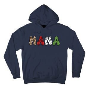 Mama Funny Christmas Holiday Family Matching Tall Hoodie