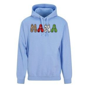 Mama Funny Christmas Holiday Family Matching Unisex Surf Hoodie