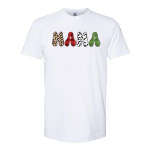 Mama Funny Christmas Holiday Family Matching Softstyle CVC T-Shirt