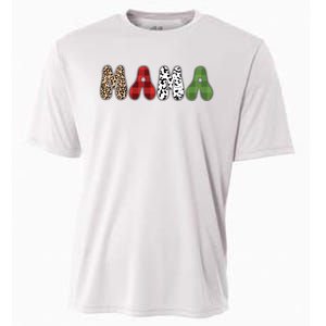 Mama Funny Christmas Holiday Family Matching Cooling Performance Crew T-Shirt