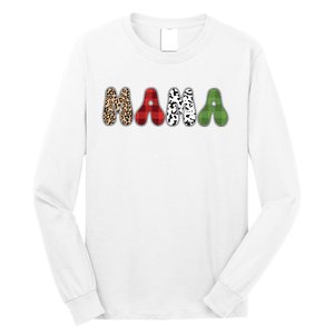 Mama Funny Christmas Holiday Family Matching Long Sleeve Shirt