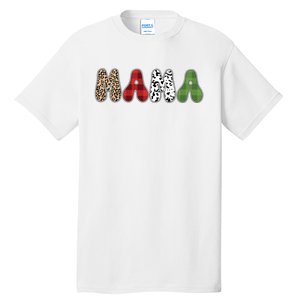 Mama Funny Christmas Holiday Family Matching Tall T-Shirt