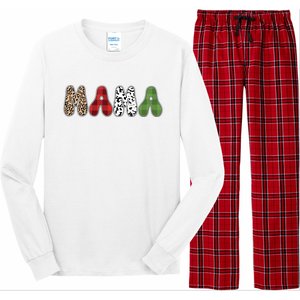 Mama Funny Christmas Holiday Family Matching Long Sleeve Pajama Set