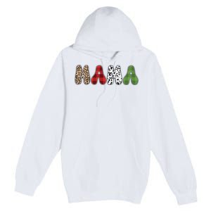 Mama Funny Christmas Holiday Family Matching Premium Pullover Hoodie