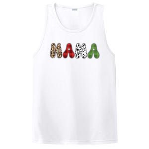 Mama Funny Christmas Holiday Family Matching PosiCharge Competitor Tank