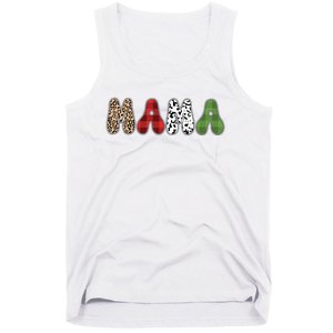 Mama Funny Christmas Holiday Family Matching Tank Top