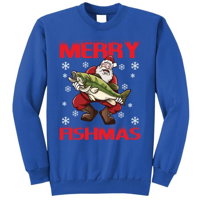 Merry Fishmas Christmas Fishing Fish Gift Sweatshirt