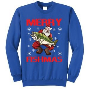 Merry Fishmas Christmas Fishing Fish Gift Tall Sweatshirt