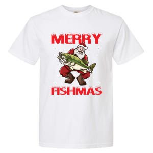 Merry Fishmas Christmas Fishing Fish Gift Garment-Dyed Heavyweight T-Shirt