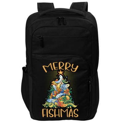 Merry Fishmas Cute Gift Impact Tech Backpack