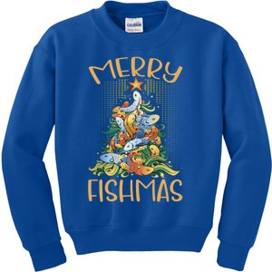 Merry Fishmas Cute Gift Kids Sweatshirt