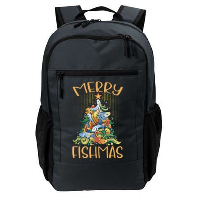 Merry Fishmas Cute Gift Daily Commute Backpack