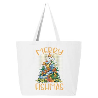 Merry Fishmas Cute Gift 25L Jumbo Tote