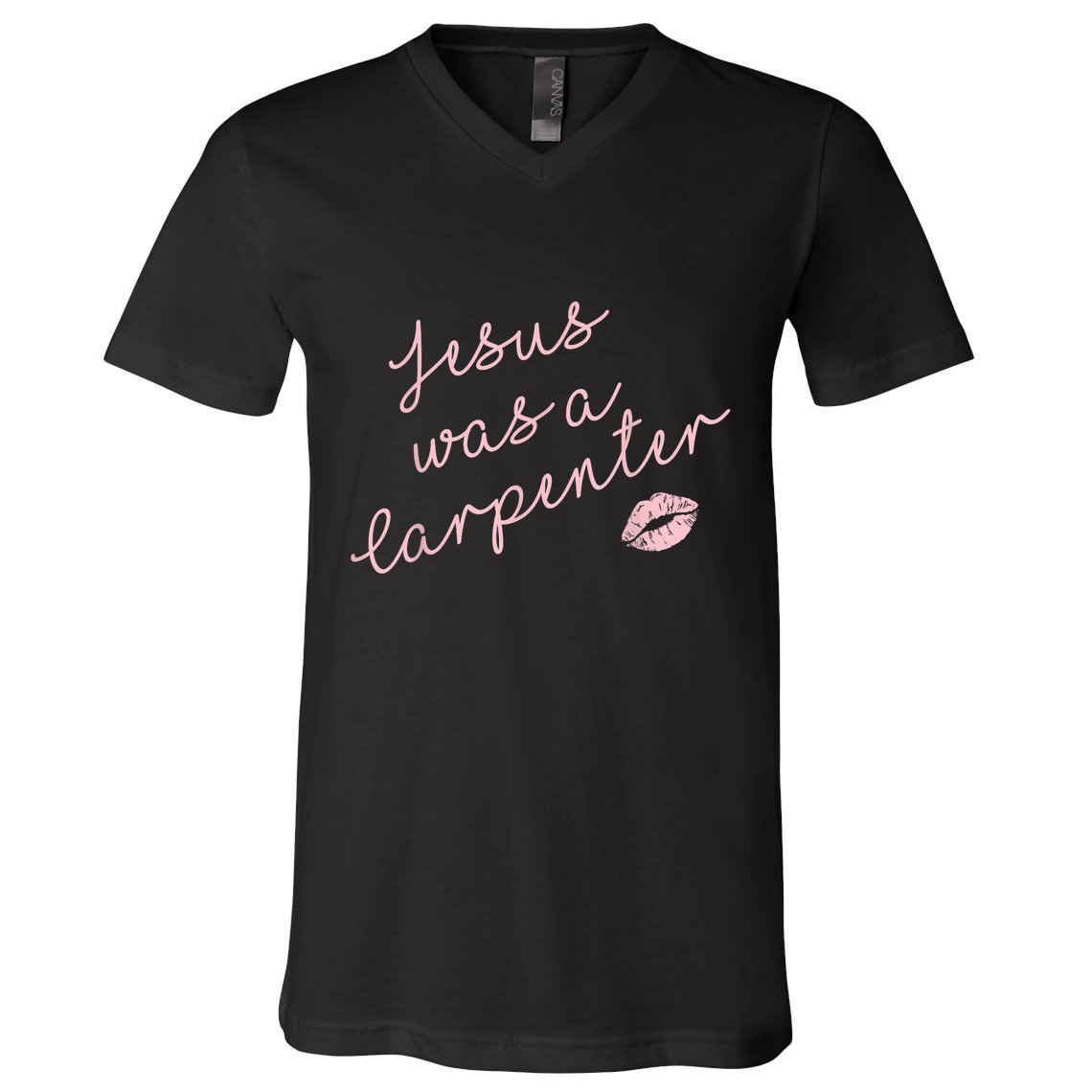 Music Festival Clothing Women Jesus Was A Carpenter V-Neck T-Shirt