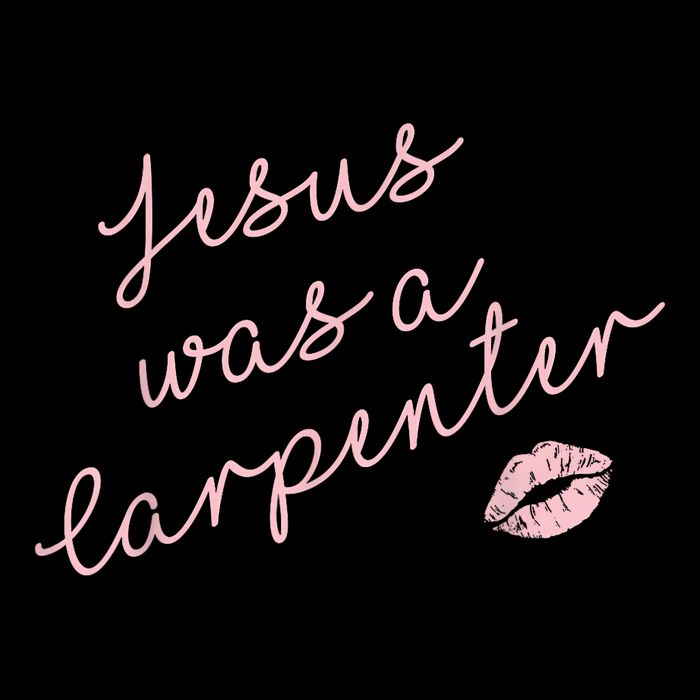Music Festival Clothing Women Jesus Was A Carpenter Button
