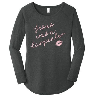 Music Festival Clothing Women Jesus Was A Carpenter Women's Perfect Tri Tunic Long Sleeve Shirt