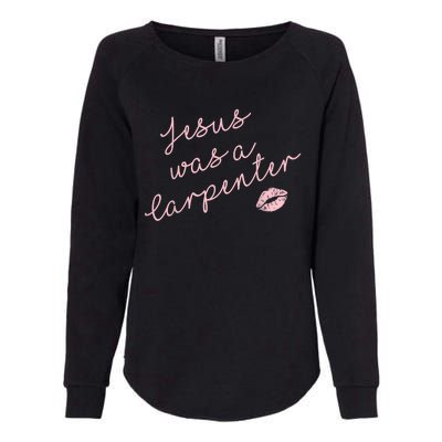 Music Festival Clothing Women Jesus Was A Carpenter Womens California Wash Sweatshirt