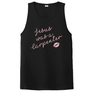 Music Festival Clothing Women Jesus Was A Carpenter PosiCharge Competitor Tank