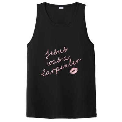 Music Festival Clothing Women Jesus Was A Carpenter PosiCharge Competitor Tank