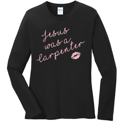 Music Festival Clothing Women Jesus Was A Carpenter Ladies Long Sleeve Shirt