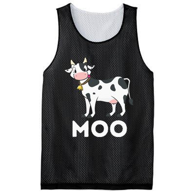 Moo Funny Cow Lover Famer Cattle Ranch Dairy Farming Mesh Reversible Basketball Jersey Tank