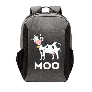 Moo Funny Cow Lover Famer Cattle Ranch Dairy Farming Vector Backpack