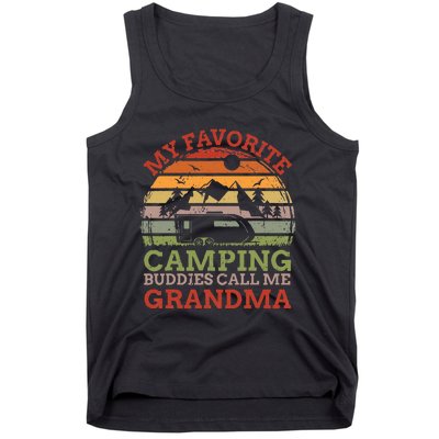 My Favorite Camping Buddies Call Me Grandma Fathers Day Tank Top