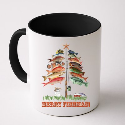 Merry Fishmas Christmas Fish Tree Gift Mug