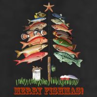 Merry Fishmas Christmas Fish Tree Gift 11oz C Handle Ceramic Mug