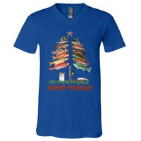 Merry Fishmas Christmas Fish Tree Gift V-Neck T-Shirt