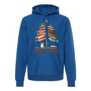 Merry Fishmas Christmas Fish Tree Gift Premium Hoodie