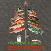 Merry Fishmas Christmas Fish Tree Gift Cotton Canvas Backpack