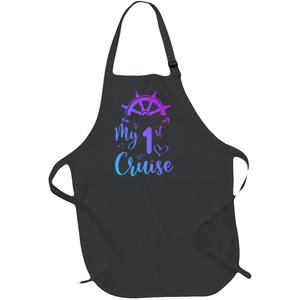 My First Cruise Men Women And Funny Cruise Full-Length Apron With Pockets