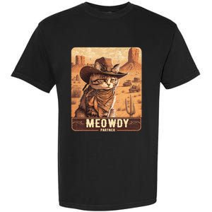 Meowdy! Funny Country Music Cat Cowboy Hat Poster Garment-Dyed Heavyweight T-Shirt