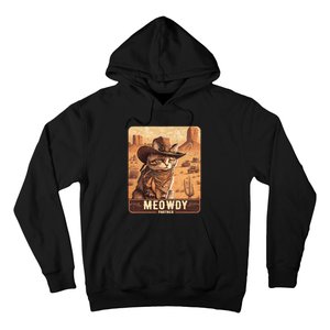 Meowdy! Funny Country Music Cat Cowboy Hat Poster Hoodie