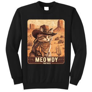 Meowdy! Funny Country Music Cat Cowboy Hat Poster Sweatshirt