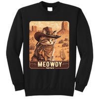 Meowdy! Funny Country Music Cat Cowboy Hat Poster Sweatshirt