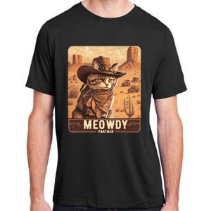 Meowdy! Funny Country Music Cat Cowboy Hat Poster Adult ChromaSoft Performance T-Shirt