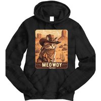 Meowdy! Funny Country Music Cat Cowboy Hat Poster Tie Dye Hoodie