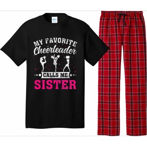 My Favorite Cheerleader Calls Me Sister Cheerleading Pajama Set