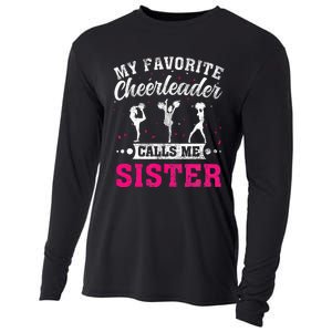 My Favorite Cheerleader Calls Me Sister Cheerleading Cooling Performance Long Sleeve Crew