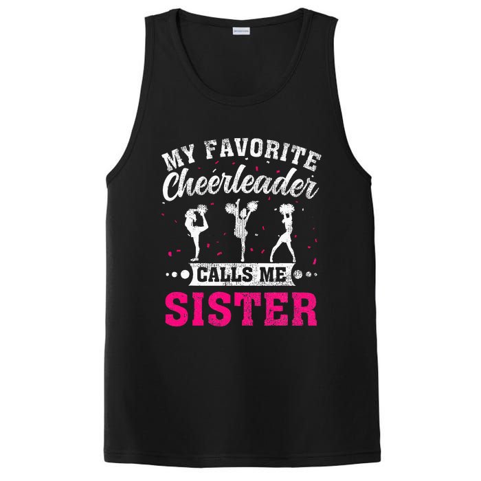 My Favorite Cheerleader Calls Me Sister Cheerleading PosiCharge Competitor Tank