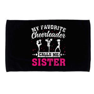 My Favorite Cheerleader Calls Me Sister Cheerleading Microfiber Hand Towel