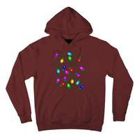 My Favorite Color Is Christmas Lights Funny Pajama Xmas Hoodie