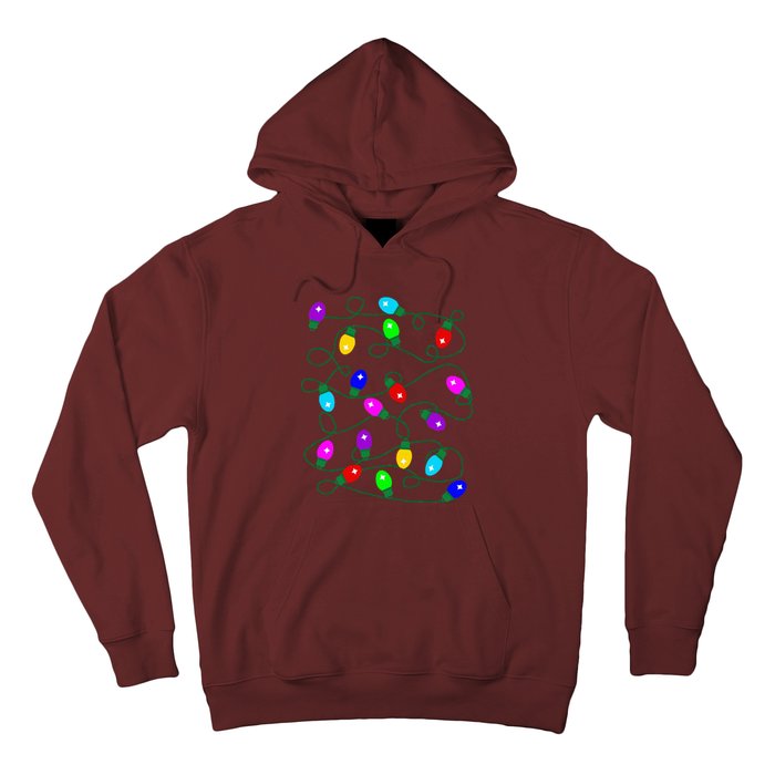 My Favorite Color Is Christmas Lights Funny Pajama Xmas Hoodie