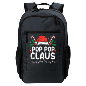 Matching Family Christmas Pajama Xmas Lights Pop Pop Claus Gift Daily Commute Backpack