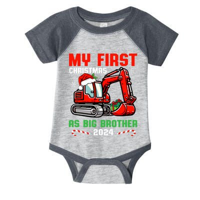 My First Christmas As Big Brother 2024 Promoted To Big Bro Infant Baby Jersey Bodysuit