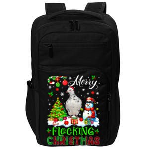 Merry Flocking Christmas Santa Pigeon Xmas Symbols Snow Cute Gift Impact Tech Backpack